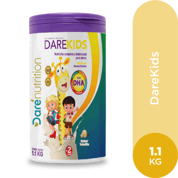 DareKids suplemento infantil completo con DHA, omega y zinc