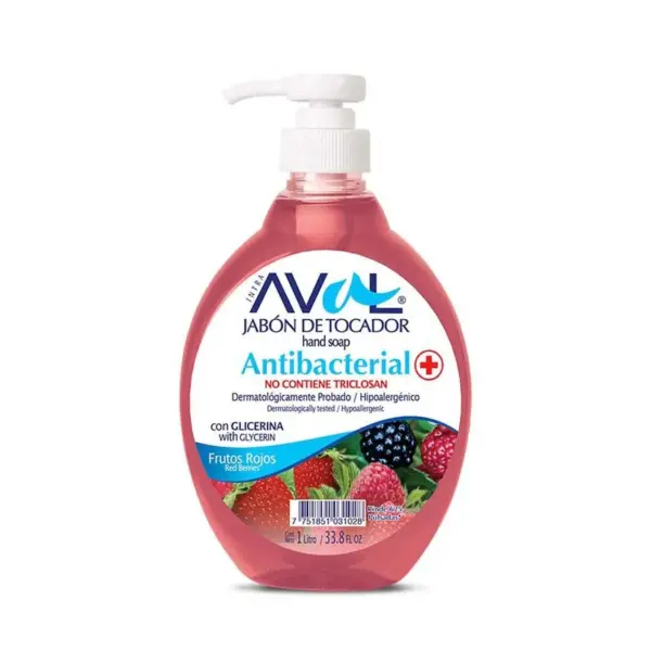 JABON LIQ ANTIBAC FRUTOS ROJOS 1 LT