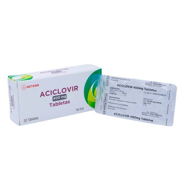 ACICLOVIR SEVEN 400 MG CAJ X 30 TAB