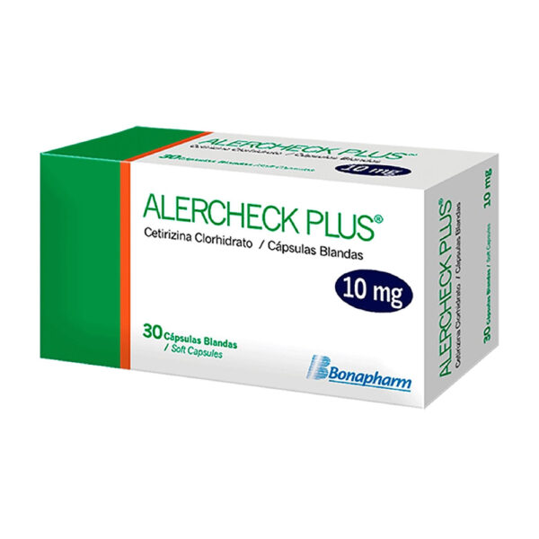 ALERCHECK PLUS 10MG X 30 CAP
