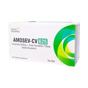 AMOSEV-CV 500:125 MG X 100 TAB