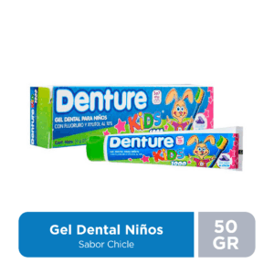 DENTURE KIDS GEL CHICLE 50G