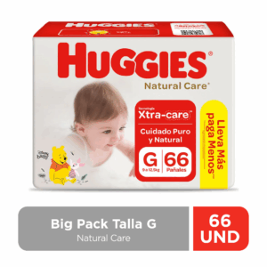 HUGGIES NAT CARE BIGPACK G X 66