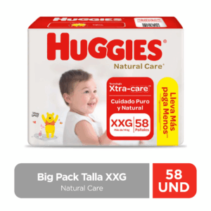 HUGGIES NAT CARE BIGPACK XXG X 58