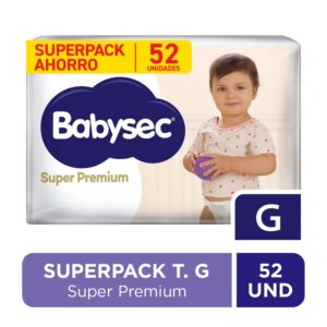 Babysec sup prem cuid total gd x 52