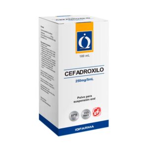 Cefadroxilo iq- f 250mg/5ml fco x 100 ml