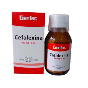 Cefalexina gen-f fco/250mg/5mlx60ml