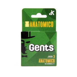Gents preserv anatomico verde x 3