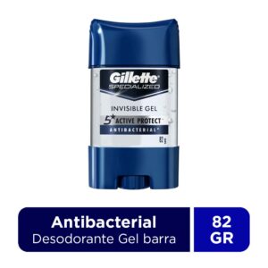 Gillet deo cleargel antibact barra 82 g
