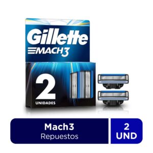 Gillet mach3 rpto x 2 cartuchos