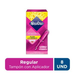 Nosotras tampon c/aplicador regul x 8