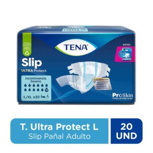 Tena slip ultra protect large x 20 pega y despega