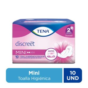 Tena toall hig discreet mini 10 unid