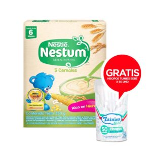 NESTUM 5 cereales CEREAL INFANTIL 350GR mas hisopos