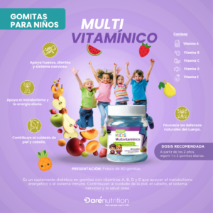 GUMMIES KIDS MULTIVITAMINICOS TUTIFRUTI X 60 UND