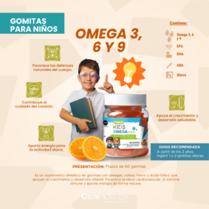 GUMMIES KIDS OMEGA 3,6,9 NARANJA X 60 UND