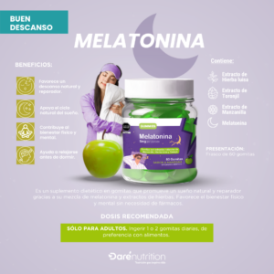 GUMMIES MELATONINA 5 MG MANZANA X 60 UND