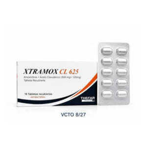 XTRAMOX 500MG/125MG X 10 TAB