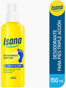 ISANA ANTITRANSP PIES  TRIPL ACCION  150 ML
